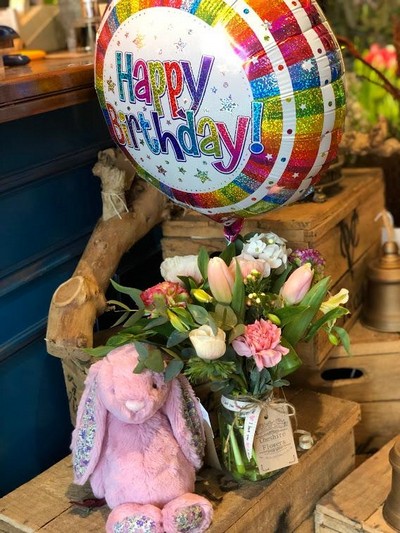 flowers and jellycat