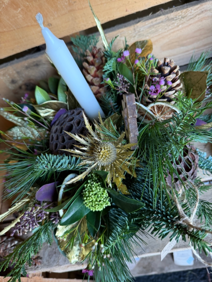 Hatbox Candle Arrangement