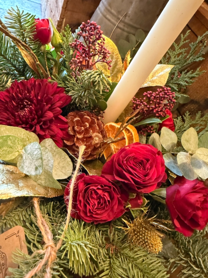 Hatbox Candle Arrangement