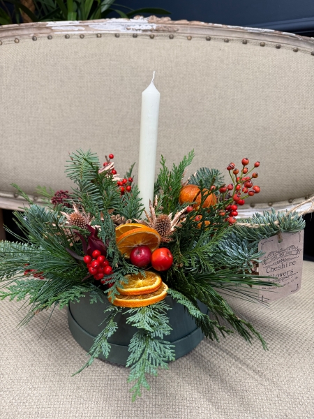 Hatbox Candle Arrangement