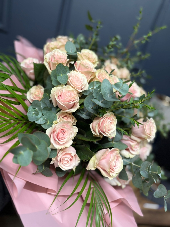 Hearts Desire Pink Rose bouquet