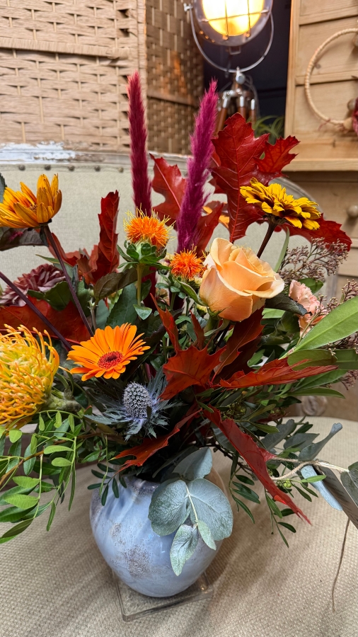 Autumn Cottage Vase