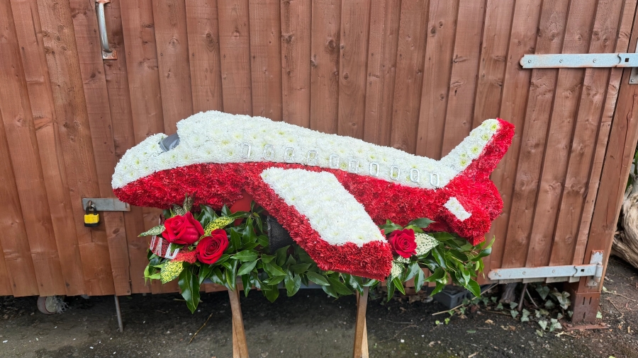3D Aeroplane Floral Tribute
