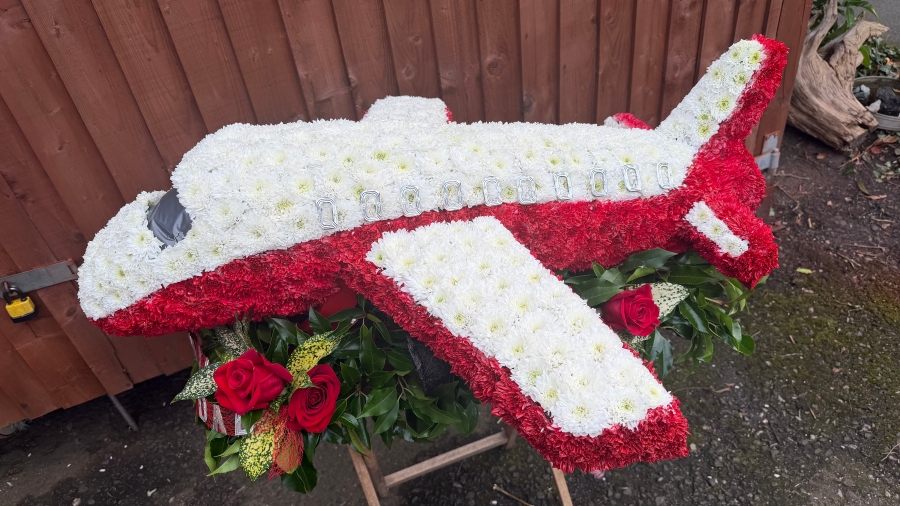 3D Aeroplane Floral Tribute