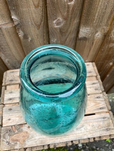 Aqua Vintage Cone vase