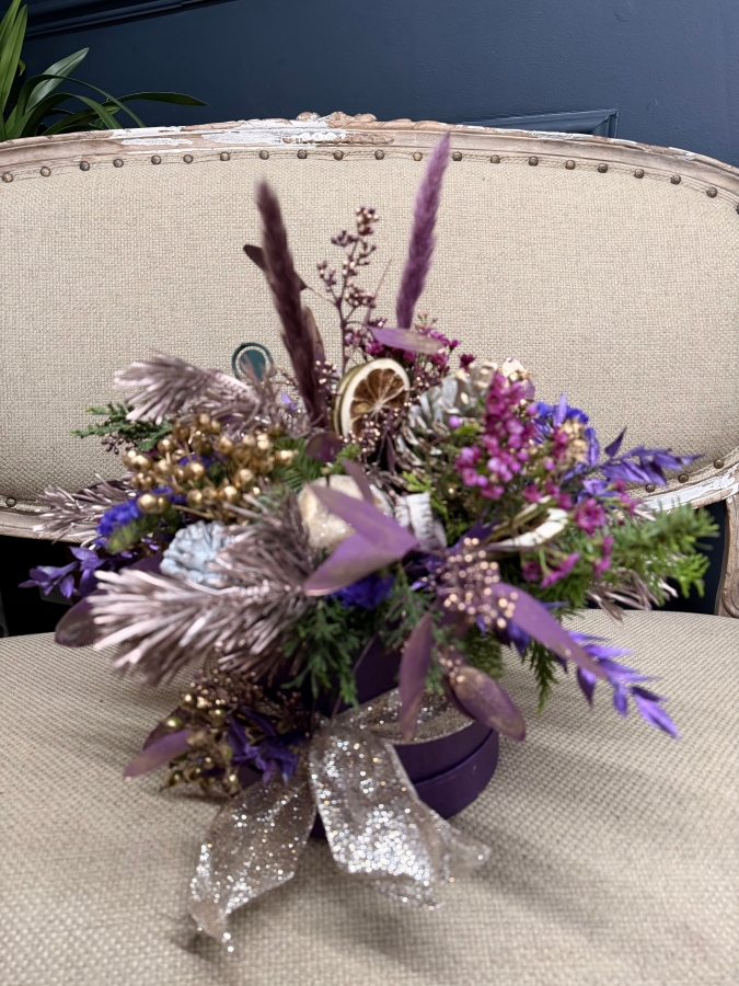 Christmas Glamour Hatbox