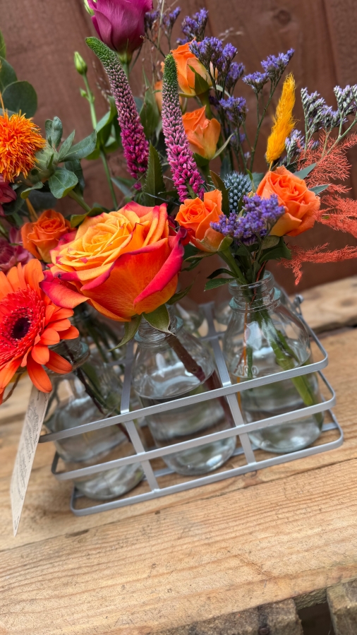 Cute Autumn Milk bottles