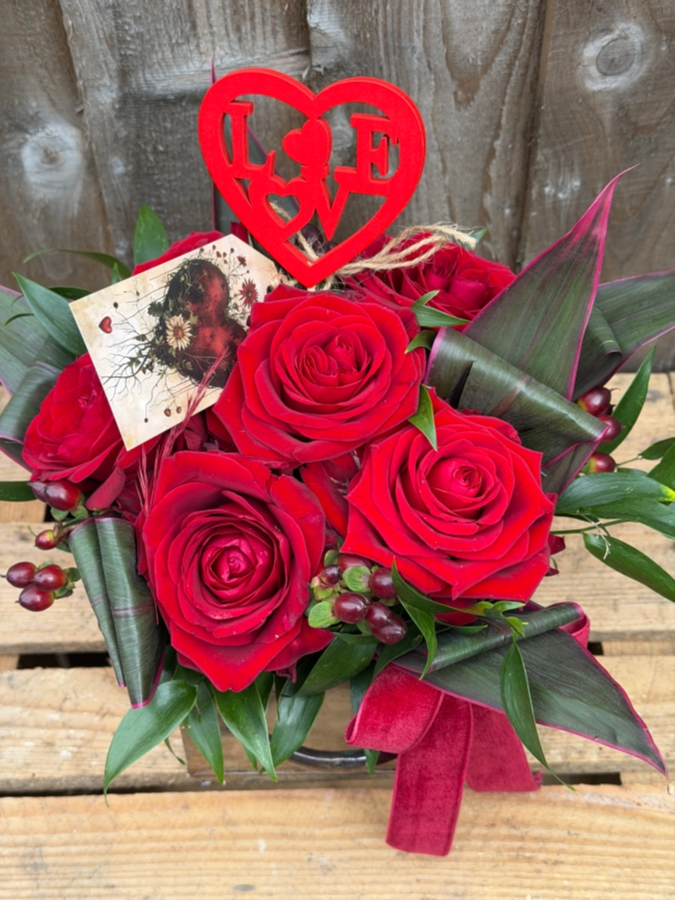 Industrial Love Rose Drawer