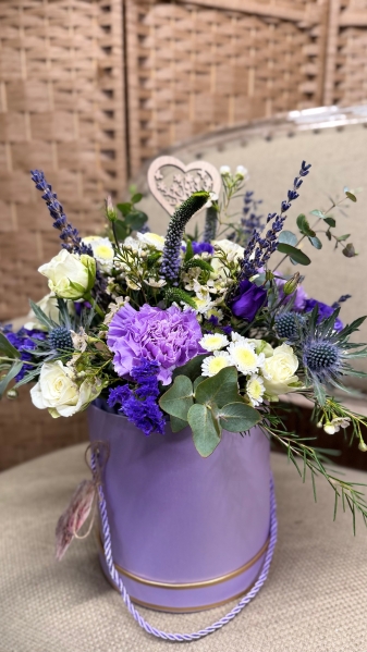 Lavender Meadow Hatbox