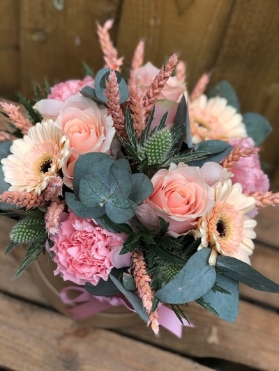 Perfect Peachy Pink Hatbox