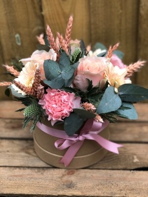 Perfect Peachy Pink Hatbox