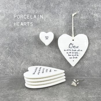 Porcelain Sentiment Hearts