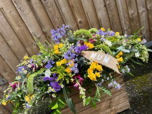 Summer Meadow Coffin Spray