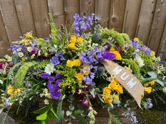 Summer Meadow Coffin Spray