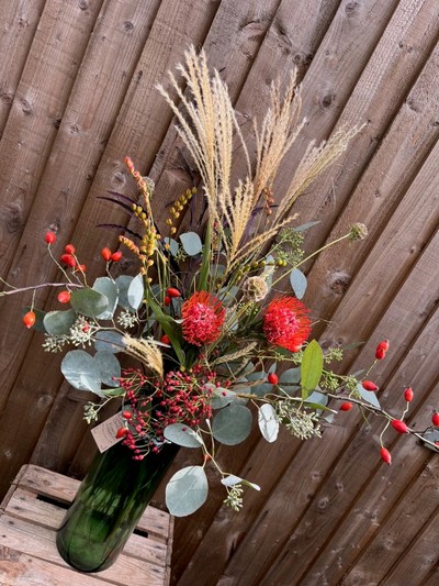 Rustic charm bottle Vase