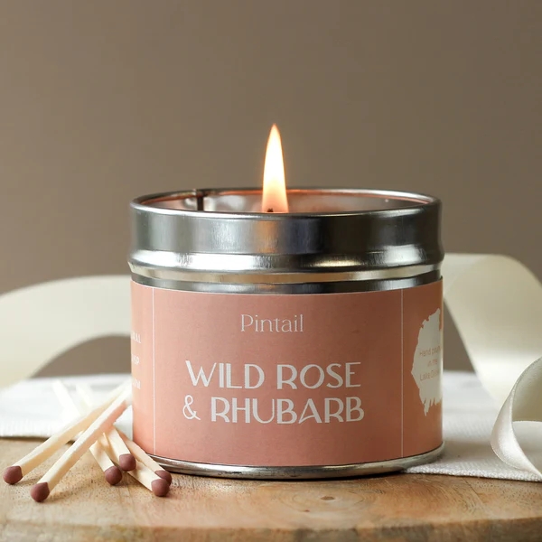 WildRose & Rhubarb Pintail Candle