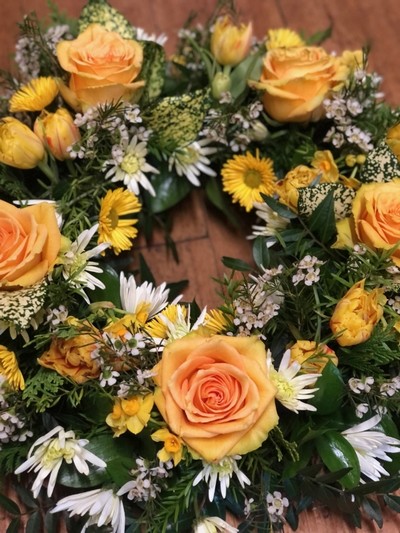 Yellow Rose Wreath