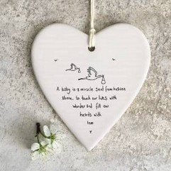 Porcelain Sentiment Hearts