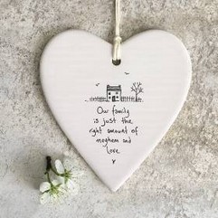 Porcelain Sentiment Hearts