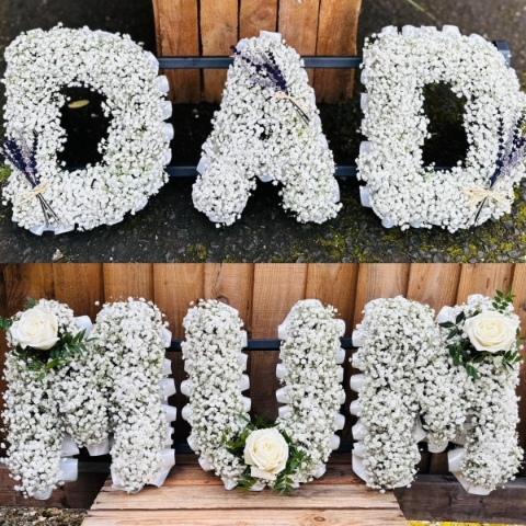 Gypsophila Lettering Tribute