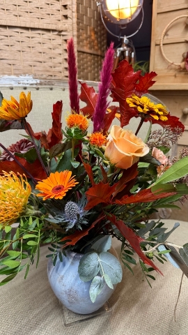 Autumn Cottage Vase