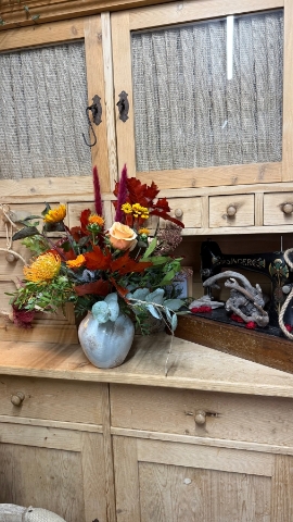 Autumn Cottage Vase