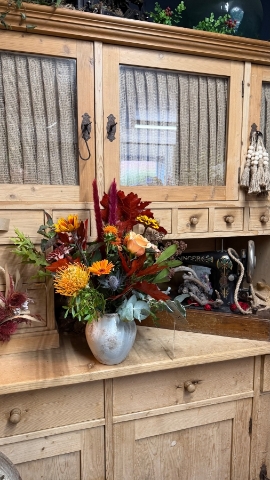 Autumn Cottage Vase