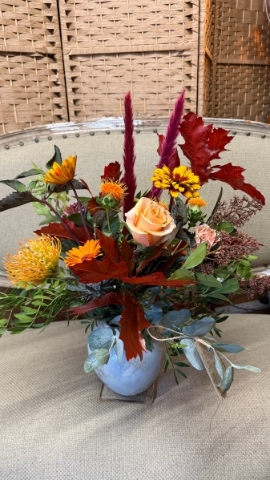 Autumn Cottage Vase