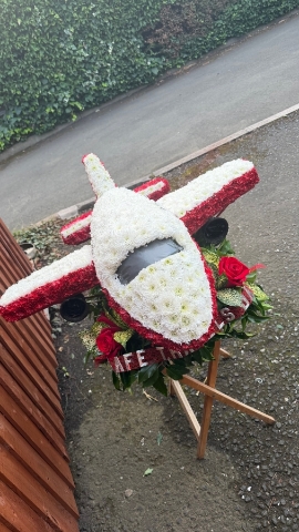 3D Aeroplane Floral Tribute