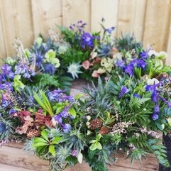 Blue Hues Woodland Wreath