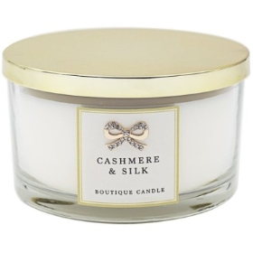 Cashmere and silk double wick candle