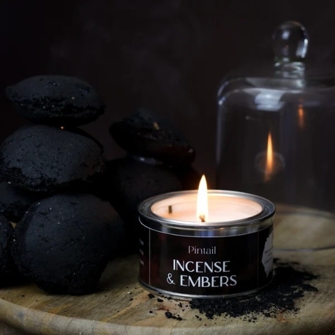 Incense & embers Pintail Paint pot Candle