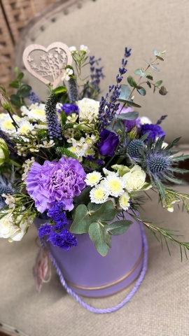 Lavender Meadow Hatbox