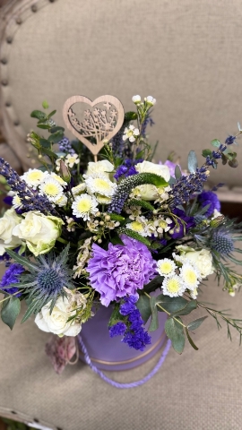 Lavender Meadow Hatbox