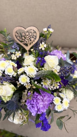 Lavender Meadow Hatbox