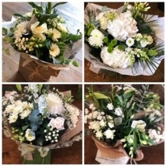 Leave it to us White & Green bouquet