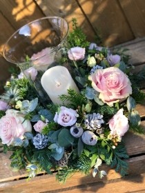 Winter Blush Table Arrangement