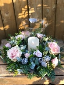 Winter Blush Table Arrangement