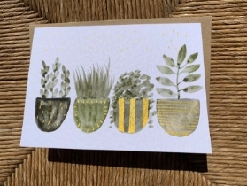 Lois Riley   Green Pot Plant Card