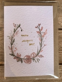 Lois Riley   Mothers Day Card Horseshoe Flowers