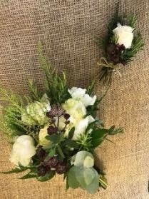 Bridal Posy and Grooms Buttonhole