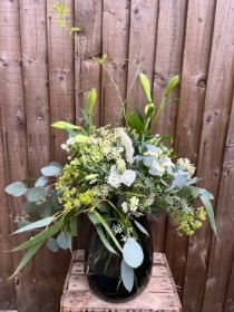 Modern Smoky Bubble Vase