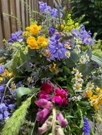 Summer Meadow Coffin Spray