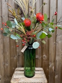 Rustic charm bottle Vase