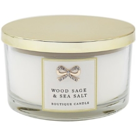 Woodsage and Seasalt   Double wick Candle