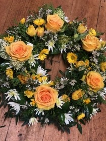 Yellow Rose Wreath